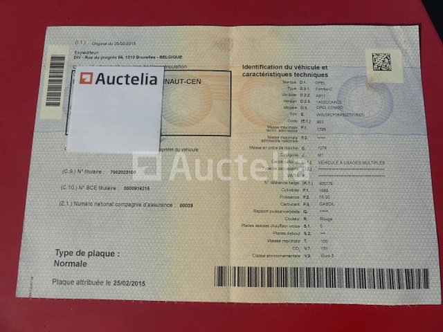 Auto opel combo (2004-166.049 km-vin:w0l0xcf064302321) - afbeelding 4 van  28