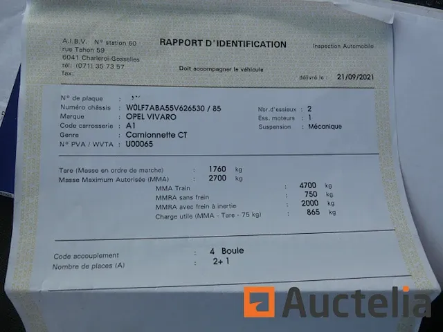 Auto opel vivaro (2005-128.972 km) - afbeelding 8 van  24