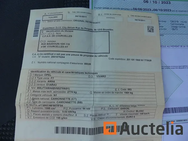 Auto opel vivaro (2011-106.714 km) - afbeelding 16 van  25