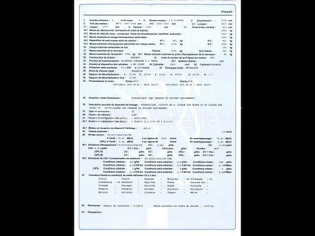 Auto peugeot 307 (2005-58.925 km-vin:vf33ekfuc84066327) - afbeelding 12 van  13