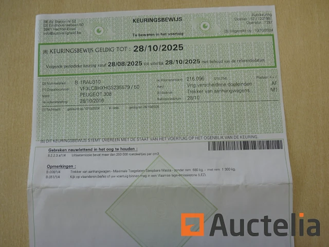 Auto peugeot 308 (2016-235.833 km-vin:vf3lcbhxgs235579) - afbeelding 14 van  23