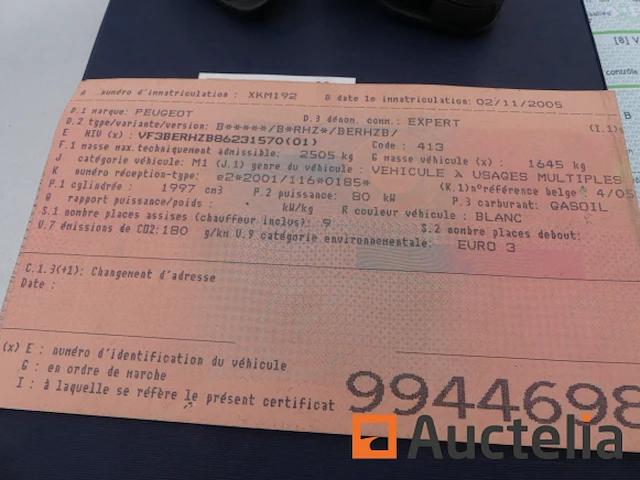 Auto peugeot expert (2005-172.873 km)[9430-006] - afbeelding 10 van  29