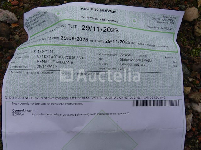 Auto renault megane (2012-22.499 km) - afbeelding 21 van  32