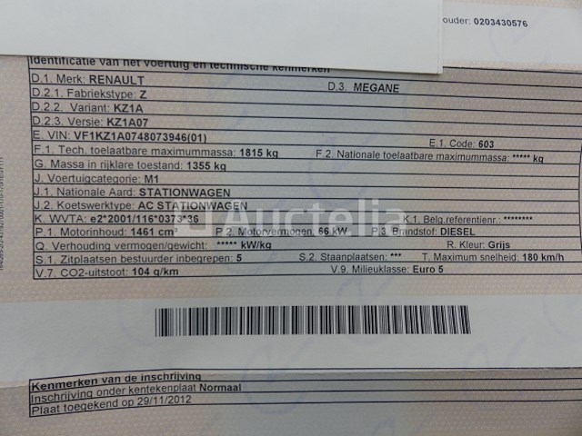 Auto renault megane (2012-22.499 km) - afbeelding 22 van  32