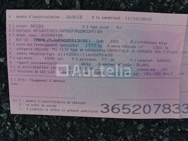 Auto skoda roomster (2010-83.182 km) - afbeelding 20 van  30