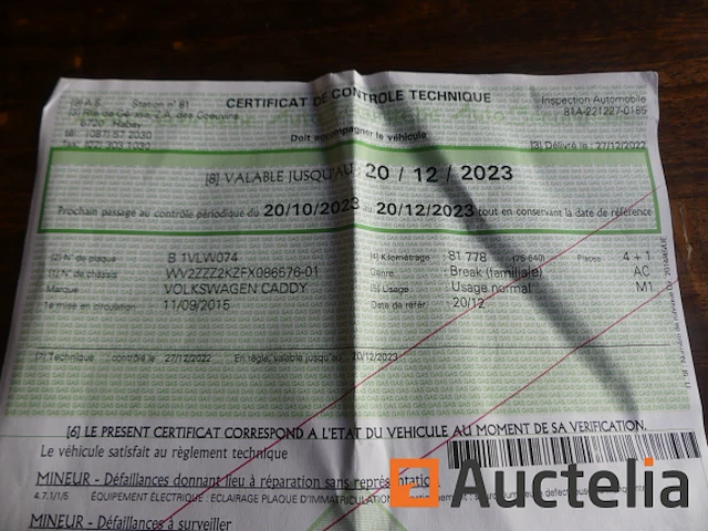 Auto volkswagen caddy (2015-104.985 km)(wv2zzz2kfx086576) - afbeelding 27 van  42