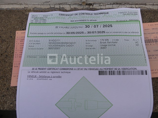 Auto volkswagen caddy tdi (2007-176.291 km)( vin: wv2zzz2kz8x004142) - afbeelding 9 van  23