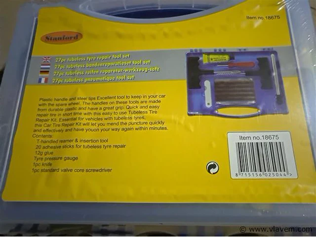 Autoband reparatieset - afbeelding 1 van  1