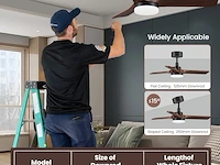Autoday houten plafondventilator met licht - afbeelding 7 van  7
