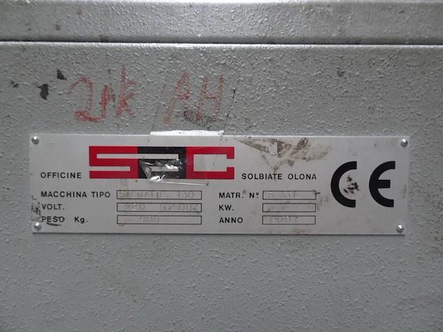 Automatic carpet foil packing machine sac - afbeelding 5 van  5
