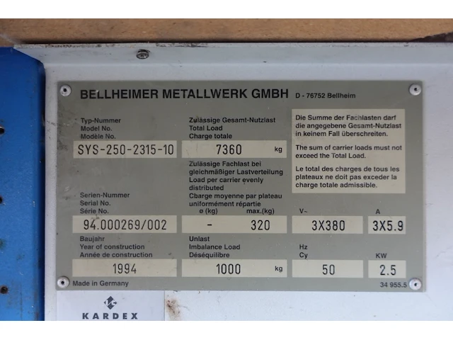 Automatisch magazijn kardex - afbeelding 5 van  5
