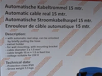 Automatisch stroomkabelhaspel 15 meter - afbeelding 7 van  8