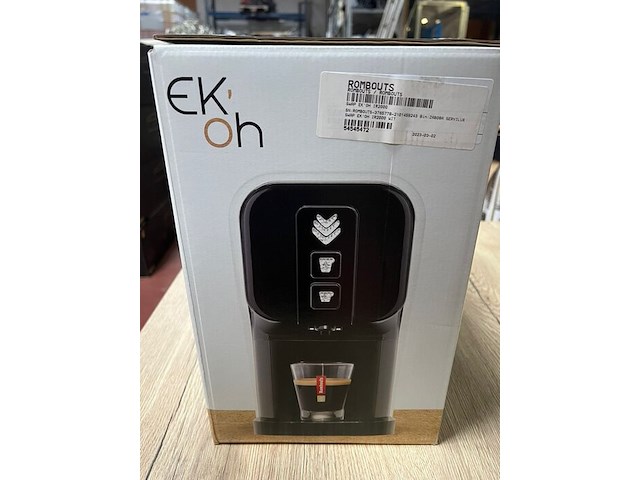 Automatische espresso machine rombouts ek-oh wit (b420) - afbeelding 4 van  4