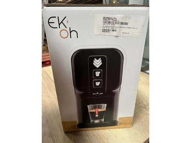 Automatische espresso machine rombouts ek-oh wit (b420) - afbeelding 4 van  5