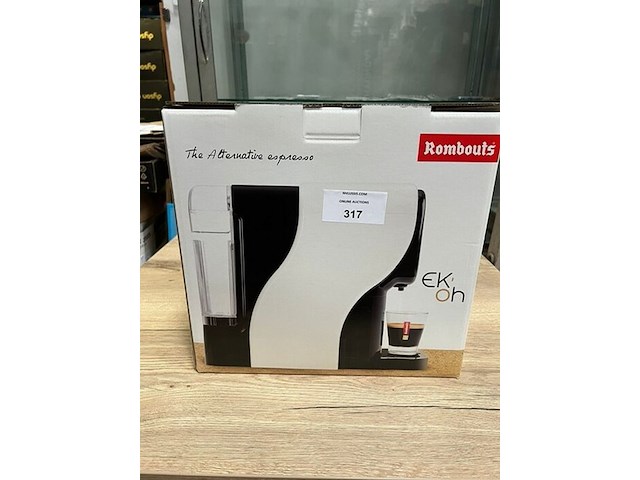 Automatische espresso machine rombouts ek-oh wit (b420) - afbeelding 5 van  5