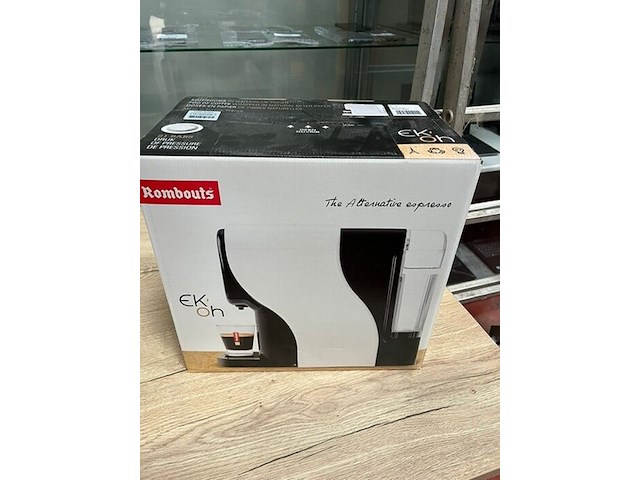 Automatische espresso machine rombouts ek-oh wit (b420) - afbeelding 1 van  5