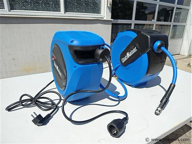 Automatische luchtslanghaspel 15 meter - afbeelding 1 van  6