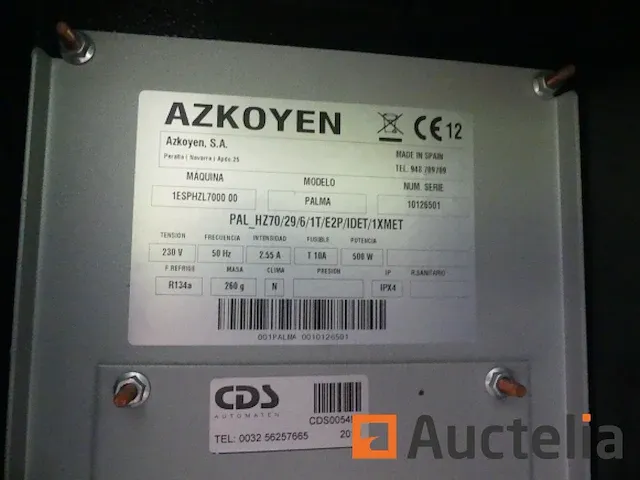 Automatische verkoopautomaat met azkoyen palma muntmechanisme - afbeelding 1 van  7