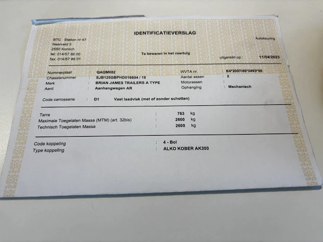 Autotrailer brian james, 2017 - afbeelding 14 van  23