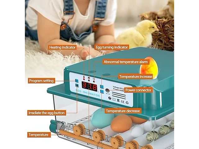 Auveach broedmachine, volautomatisch, 12-16 eieren - afbeelding 5 van  6
