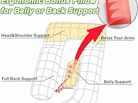 Awesling extra groot u-vormig lichaamskussen - afbeelding 2 van  4