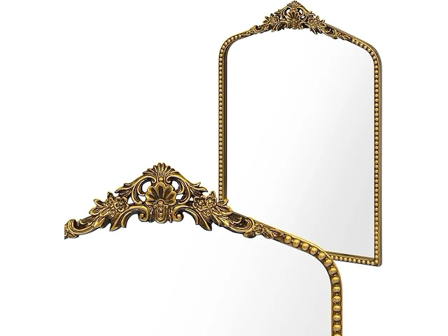 Awhtixbo antieke gouden barok spiegel - afbeelding 1 van  2