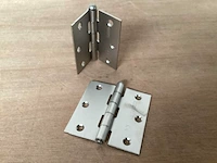 Axa rvs scharnier 76 x 76 mm, 2 pack (60x) - afbeelding 1 van  4