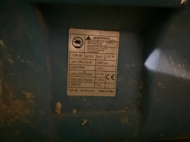 Axiaal ventilator dryfast daf2500 - afbeelding 5 van  5