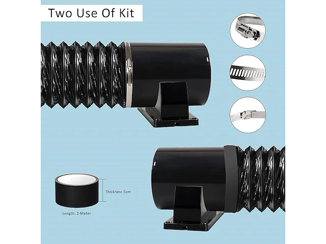 Axiale luchtafzuigerset 100mm - afbeelding 4 van  4