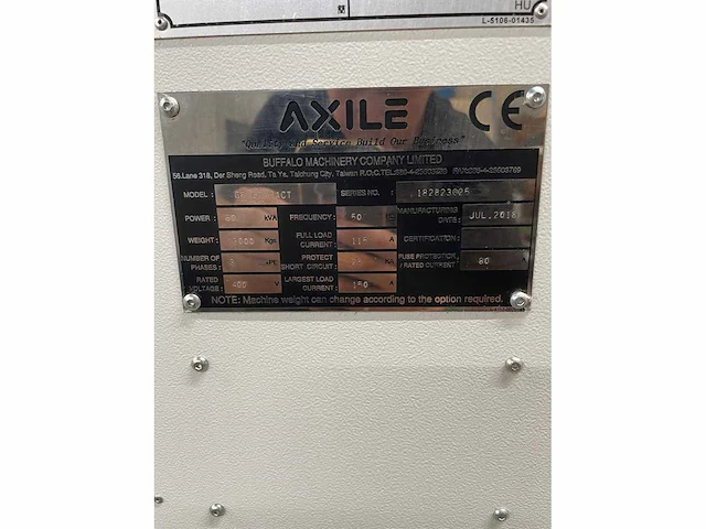 Axile - g6 - cnc freesmachine 5-axis - 2018 - afbeelding 12 van  13