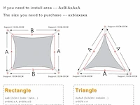 Axt shade schaduwzeil 3x4m - afbeelding 3 van  4