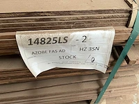 Azobe geschaafd grote partij hardhout plinten - afbeelding 3 van  3