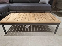 Azur aragon alu lounge hoekset antraciet rope met teak - afbeelding 4 van  4