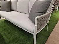Azur elba alu lounge sofa set wit rope met keramiek - afbeelding 4 van  5