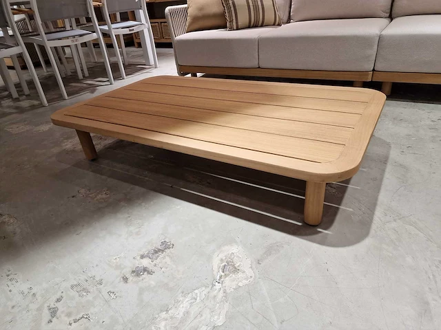 Azur monaco alu lounge hoekset linnen rope met teak frame - afbeelding 5 van  5
