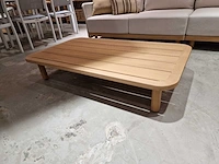Azur monaco alu lounge hoekset linnen rope met teak frame - afbeelding 5 van  5