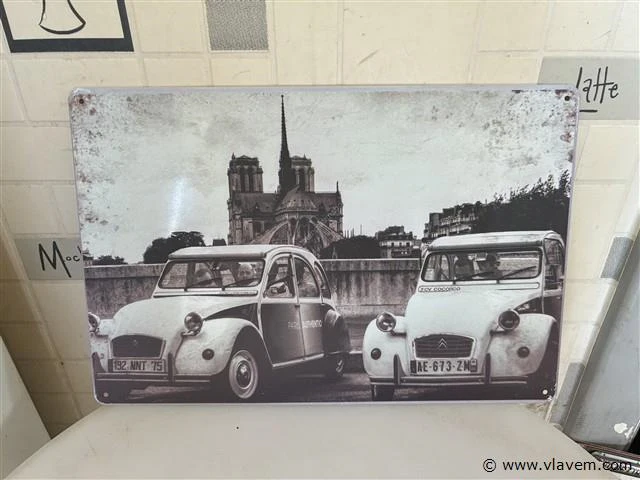 B-keuze retrolook bord - afbeelding 1 van  1