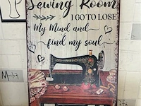 B-keuze retrolook bord - afbeelding 1 van  1