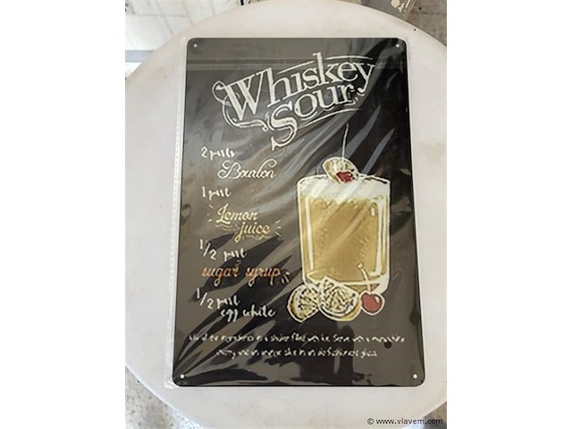 B-keuze retrolook sierbord metaal - afbeelding 1 van  1