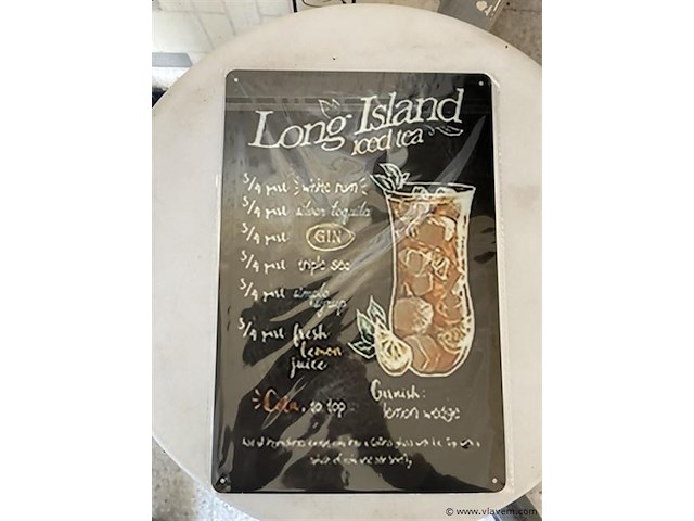 B-keuze retrolook sierbord metaal - afbeelding 1 van  1