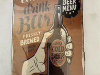 B-keuze retrolook sierbord metaal - afbeelding 1 van  1