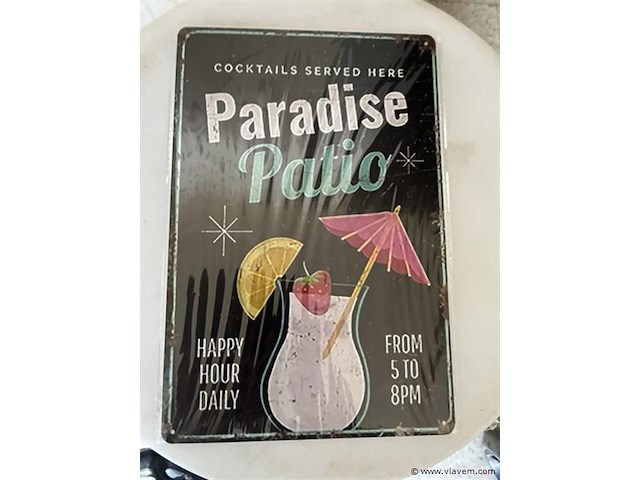 B-keuze retrolook sierbord metaal - afbeelding 1 van  1