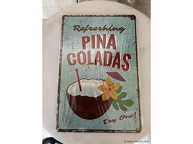 B-keuze retrolook sierbord metaal - afbeelding 1 van  1