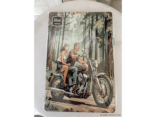 B-keuze retrolook sierbord metaal - afbeelding 1 van  1