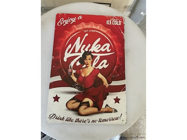 B-keuze retrolook sierbord metaal - afbeelding 1 van  1