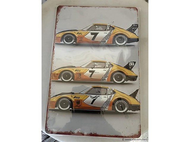 B-keuze retrolook sierbord metaal - afbeelding 1 van  1