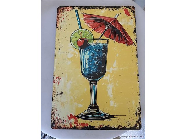 B-keuze retrolook sierbord metaal - afbeelding 1 van  1