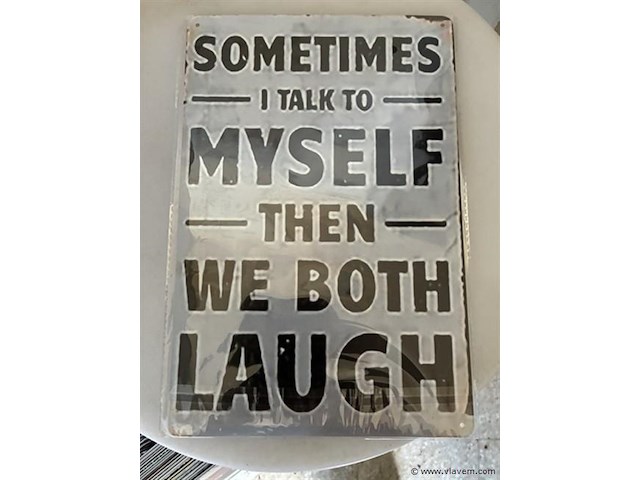 B-keuze retrolook sierbord metaal - afbeelding 1 van  1