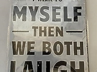 B-keuze retrolook sierbord metaal - afbeelding 1 van  1