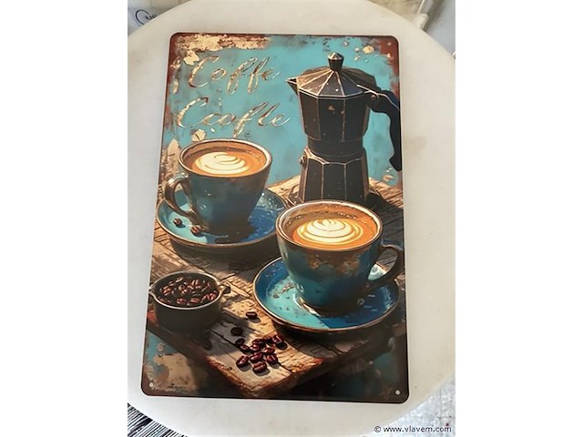 B-keuze retrolook sierbord metaal - afbeelding 1 van  1